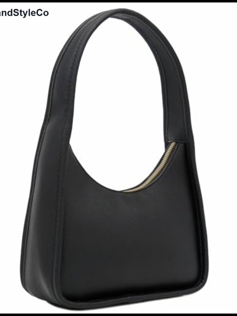 Small Minimalist Faux Leather Shoulder Bag Top Handle Underarm Purse